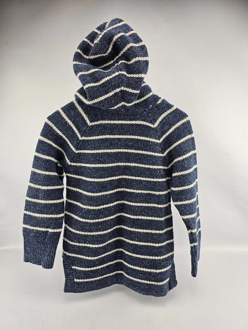 Gap Kids Toddler Navy White Striped Knit Hoodie Sweater Boys 2T